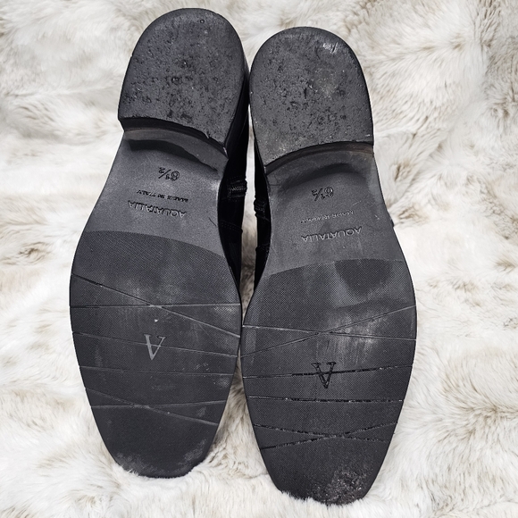 Aquatalia Colbie Women’s Chelsea Ankle Boots Weatherproof Zip Blck Leather US6.5 - Picture 5 of 13